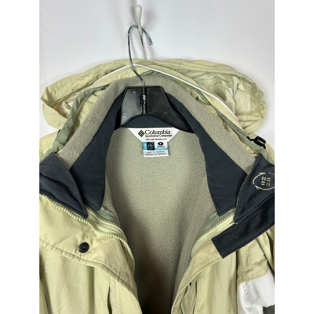 Vintage Columbia Interchange 3-in-1 Winter Jacket Sage Green Hooded Small - Picture 5 of 15